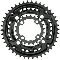 Samox 310ASS Chainring Set - 40/30/22t, 96/64 BCD, Aluminum Outer Ring, Steel Middle/Inner Ring, Black