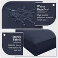 thumbnail image 3 of Snubbull 8-Piece Patio Furniture Cushions, Replacement Outdoor Cushions for 3-Seat Sectional Sofa, Waterproof & Zipped, 25.6"*23.6"*4", Navy, 3 of 8