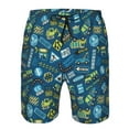 thumbnail image 4 of Yiaed Heavy Equipment Machinery Print Men's Swim Trunks with Lining Quick Dry Sports Shorts Beach Shorts Boardshorts-Medium, 4 of 5