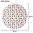 thumbnail image 6 of White Cow Dot Pattern Round Tablecloth 60"x60",Wrinkle Wipeable Table Cloth for Kitchen Dining Room Picnic Patio Party, 6 of 6