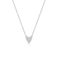 thumbnail image 1 of Diamondlite Cubic Zirconia Elongated Heart Necklace - Silver, 1 of 1