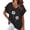Black, variant on Graphic Tees for Women T-Shirts Printed V Neck Casual Bat Short Sleeve Tee for Women with Stylish Everyday Comfort Black XXL