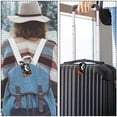 thumbnail image 5 of Square 2Pack PU Leather Woodpecker Cruise Luggage Tag with Privacy Cover and Name ID Tag for Travel Handbags Backpacks Luggage Tags, 5 of 6
