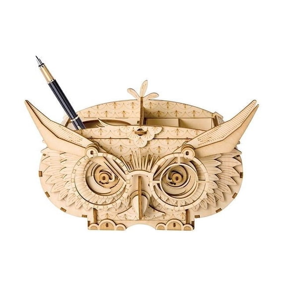 Classic 3D Wood Owl Storage Box Puzzles