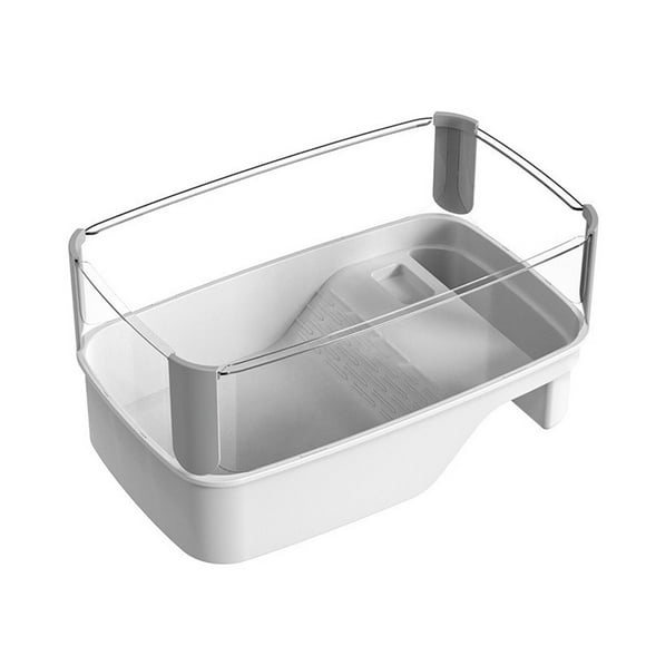 EastVita Turtle Tank Aquarium, Reptile Fish Tank with Drainage Outlet, Turtle Tank Container with Climbing Feeding Area, Reptile Habitat for Crayfish Crab