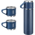thumbnail image 2 of InnotechSc Botella Thermo de Acero Inoxidable con Aislamiento Al Vacío de 500 Ml/16,9 Oz con Taza para Café, Bebida Caliente y Frasco de Agua para Bebidas Frías, Juego Azul, 2 of 10
