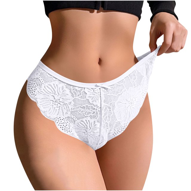 HongQid Underwear for Women Low Rise Ribbed Hipster Breathable Soft Womens Bikini Panties Cheeky