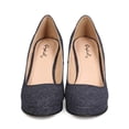 thumbnail image 4 of Qupid FH95 Women Denim Round Toe Platform Wedge Heel, 4 of 6