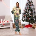 thumbnail image 5 of Boho Wildflowers Herbs Floral Adult Onesie Pajamas Slim Fit Christmas One Piece Suit Pjs for Women and Men Hooded Zipper, 5 of 7