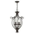 thumbnail image 6 of Livex Lighting Coronado Foyer Chandelier in Bronze, 6 of 11