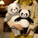 thumbnail image 2 of Peluche de oso Panda para niña, muñeco de peluche de animales, almohada de juguete de dibujos animados Kawaii, regalo de Navidad, 38/50cm, 2 of 5