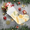 thumbnail image 6 of Coolnut 1PCS Christmas Stocking Pineapple Tropical Xmas Stockings Decoration for Family Holiday Party Ornaments Decor Fireplace, 17.7 x 12 Inch, 6 of 7