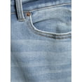 thumbnail image 4 of Time and Tru Women’s Mid Rise Straight Jeans, 29" Inseam for Regular, Sizes 2-18, 4 of 6