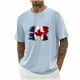 thumbnail image 1 of Camisetas de Manga Larga para Hombre Algodón Impresión Cuello Redondo Blusas de Moda Casual, 1 of 5