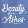 thumbnail image 5 of Wild Bobby Beauty From Ashes Isaiah 61:3 Inspirational/Christian Men Graphic Tee, Vintage Heather Blue, Small, 5 of 5