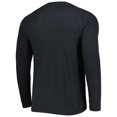 thumbnail image 3 of Men's Concepts Sport Heather Black Chicago White Sox Inertia Raglan Long Sleeve Henley Top, 3 of 3