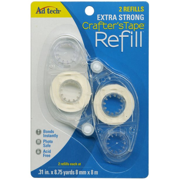 Crafter's Tape Permanent Glue Runner Refill, .31" x 315"