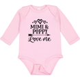 thumbnail image 3 of Inktastic Mimi and Poppy Love Me Boys or Girls Long Sleeve Baby Bodysuit, 3 of 5