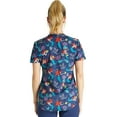 thumbnail image 3 of Tooniforms Scrubs Top For Women V-Neck Print TF737, 3 of 7