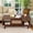 Dark Walnut, variant on MAYEERTY 44"Cherry Modern Square Wooden Coffee Table with Rattan Drawer for Living Room