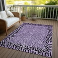 thumbnail image 6 of Addison Rugs Chantille Indoor/Outdoor Transitional Animal Skin Purple Washable Rectangle Rug, 8' x 10', 6 of 6