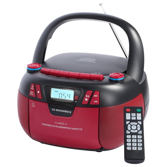 Boombox SFOOEOJ CD Cassette Bluetooth USB AUX Radio