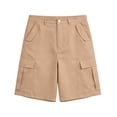 thumbnail image 4 of Fsgntruao Womens Casual Cargo Shorts Multi Pockets Button Fly Work Shorts Breathable Summer Outdoor Shorts, 4 of 7