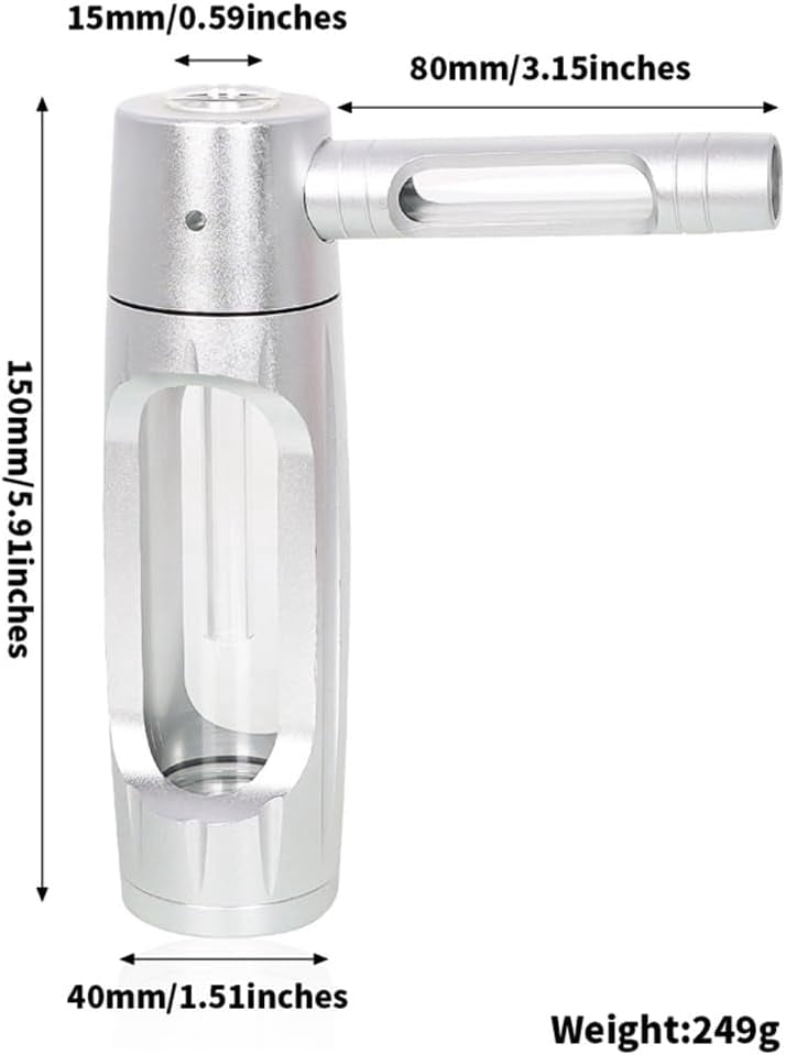 Luxury Aluminum/Glass Water Bottle - Co Water Bottle With Aluminum Alloy Exterior and Glass Interior - Ensures Your Drinks Remain Pure and Free from Any Metallic Taste (Gray)