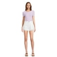 thumbnail image 2 of Madden NYC Juniors Crochet Denim Shorts, Sizes XS-XXXL, 2 of 5