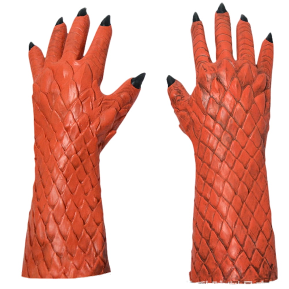The Lord of Lies Belial Gloves Natural Latex Cosplay Gloves Evil Scary