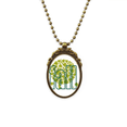 thumbnail image 1 of Autumn Deciduous Loving Trees Antique Necklace Vintage Bead Pendant Keychain, 1 of 3