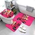 thumbnail image 3 of Bathroom Rugs Sets 3 Piece - Cool French Bulldog No.144 Absorbent Non Slip Bath Mats, U-Shape Toilet Lid Cover, Contour Mat, Soft Washable Shower Mats Bath Rug Mat for Bathroom Tub Toilet, 3 of 7