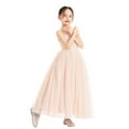 thumbnail image 3 of Ekidsbridal Girl Wedding Flower Girl Dress - Spaghetti Strap Lace Up Sequins with Tulle 122-A (Size: 4-12), 3 of 6