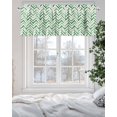 thumbnail image 5 of Curtain Valance for Windows,Watercolor Sage Green Stripes Kitchen Valances Rod Pocket Short Curtains,Abstract Geometric Line Window Treatment Panel for Bedroom Bathroom 42x12in, 5 of 9