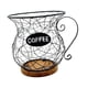 thumbnail image 5 of Cesta de almacenamiento moderna con diseño de arte en hierro para cápsulas de café Negro, 5 of 9