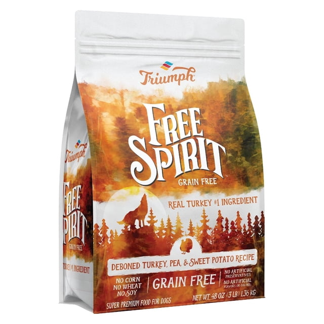 Triumph Free Spirit alimento Perro Adulto Pavo Camote 1.36kg