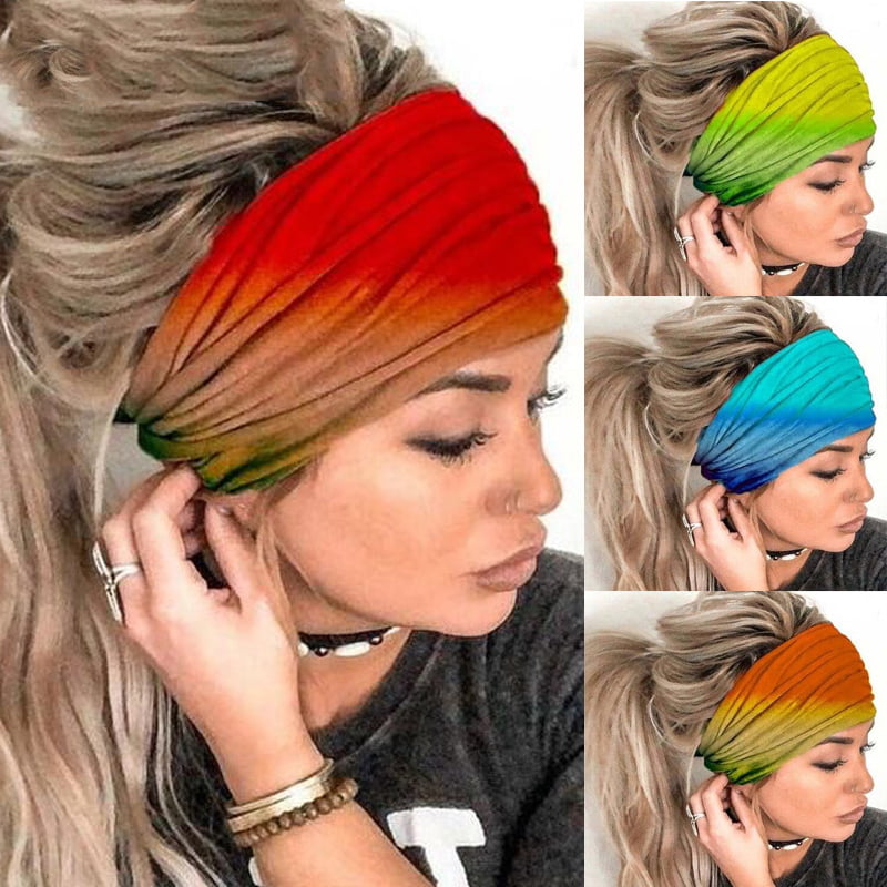 Flower Lace Head Wraps Fitness Apparel Yoga Headband Lace Headband Fitness Headband Scrunch Headband Extra Wide Headband