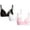 Black/White/Pink, variant on Girls' Training Bra - 3 Pack A-Cup Molded Wire-Free Microfiber Lace Bralette (32A-36A)