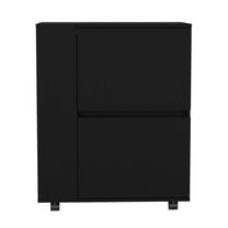 We Have Furniture Bar Cart Belleville, Living Room, Black