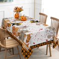 thumbnail image 6 of Halloween Tablecloth, Halloween Pumpkins Tablecloth Rectangle 60 x 104, Halloween Table Cloth with Ghost, Holiday Table Cover Decorations Gifts for Dining Room Kitchen Outdoor, 6 of 6