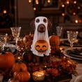 thumbnail image 3 of Lazduis Halloween Decorations Indoor Outdoor 12-Inch Resin Ghost Dog Figurine with Pumpkin Candy Bowl Tabletop Decoration, 3 of 3
