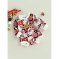 thumbnail image 3 of Bagilaanoe Newborn Baby Girl Boy Christmas Romper Sweatshirt Long Sleeve Bodysuit Flower Santa Claus Print Pullover 6M 12M 18M 24M Infant Casual Tee Tops, 3 of 7