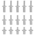 thumbnail image 1 of Miangastore Kit de 130 Rivets en Aluminium Type Knock avec Tête Ronde, M5 7mm 9mm 11mm pour Usage Domestique et Machinerie Assortiment Multi-Tailles, 1 of 9