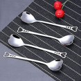 thumbnail image 4 of 6 Piece Heart-shaped Stainless Steel Tea Spoon Set Cute Espresso Spoon $6 Piece Stainless Steel Love Spoon, 4 of 4