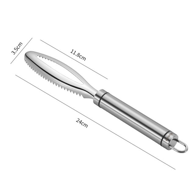 Removedor De Escamas De Pescado Limpiador De Escamas De Pescado De Acero Inoxidable Raspador De Escamas De Pescado Para Cocina Herramientas De Limpieza De Pescado Eigraketly HA037879-00