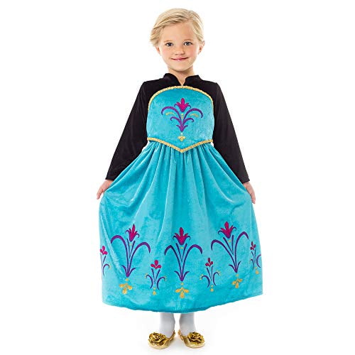 Little Adventures Ice Queen Coronation Dress Up Costume for Girls (Medium 3-5)