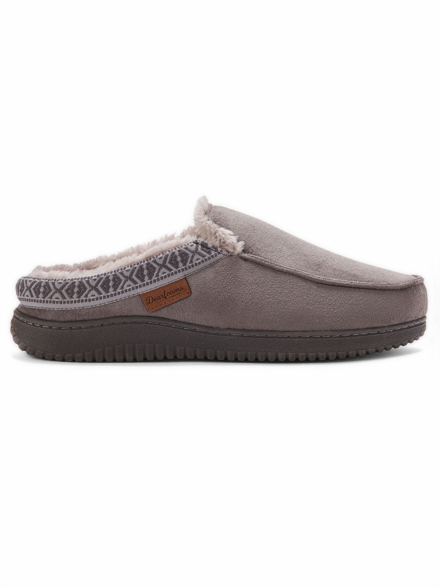 Dearfoams Cozy Comfort Men's Microsuede Clog Slippers
