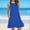 Dark Blue, variant on Sundresses for Women 2025 Summer Casual Sleeveless Dress A-line Vacation Beach Sundress with Pockets Red L