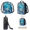 thumbnail image 4 of ZUXONGSY Turtle Coral Print Kids Backpack Set of 3, 17 in School Bookbag with Insulated Lunch Box Pencil Case Lightweight Student Bookbag for Girls and Boys, 4 of 6