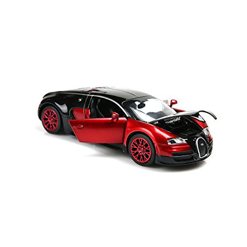 Bugatti Veyron 1:32 Model Cars Sound&Light Alloy Diecast Toys Gifts Red wine New 